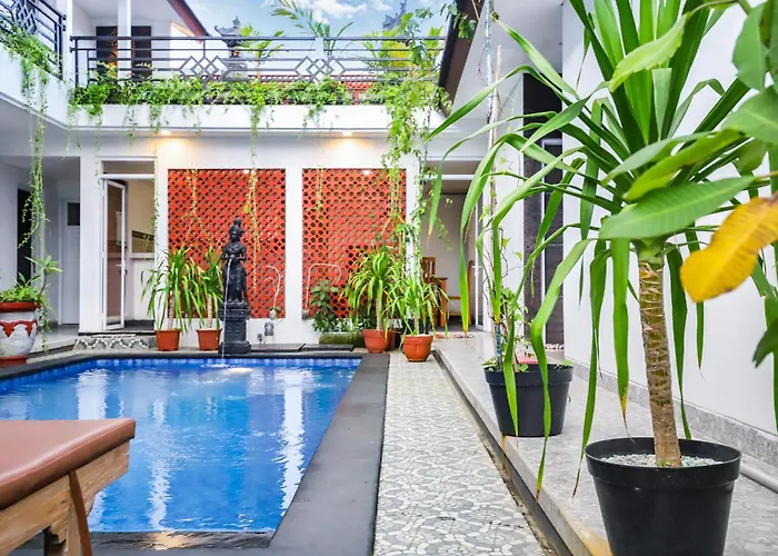 White Blue House 1 - Pvt Room, Shared Pool&kitchen Guest house Ubud (Bali)