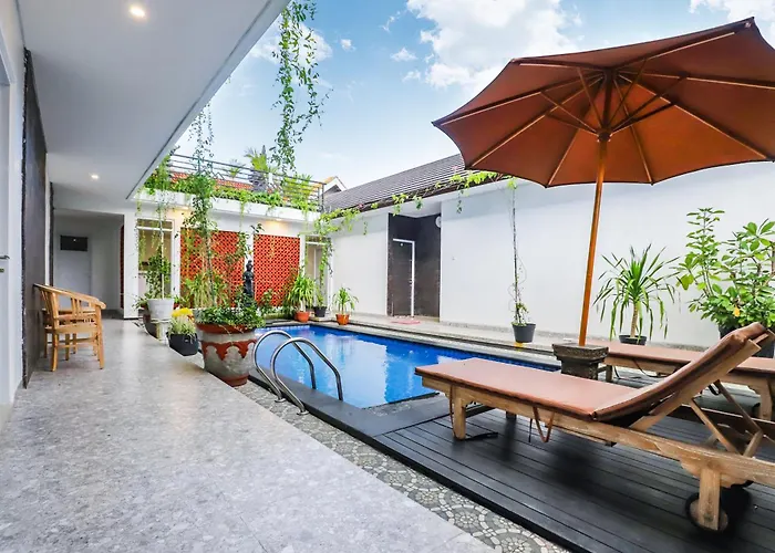 White Blue House 1 - Pvt Room, Shared Pool&kitchen Ubud (Bali)